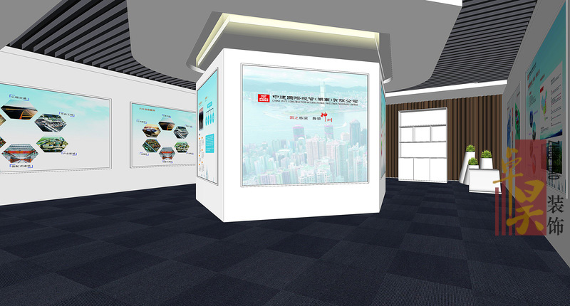長(zhǎng)沙辦公空間裝修公司中建國(guó)際投資| 辦公展廳設(shè)計(jì)案例效果圖