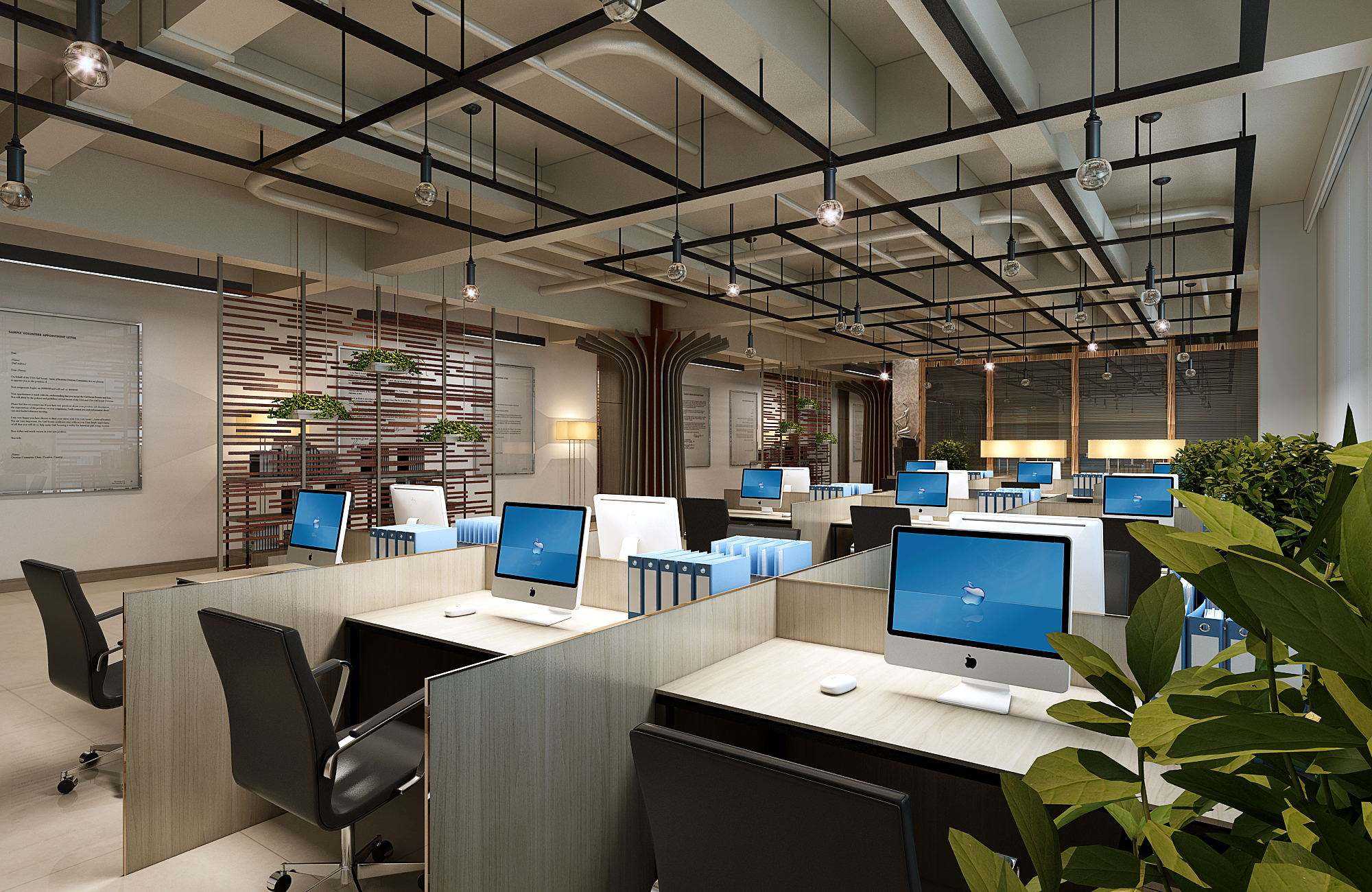 辦公室內(nèi)部風水基本要求要根據(jù)空間性質(zhì)營造工作環(huán)境效果圖