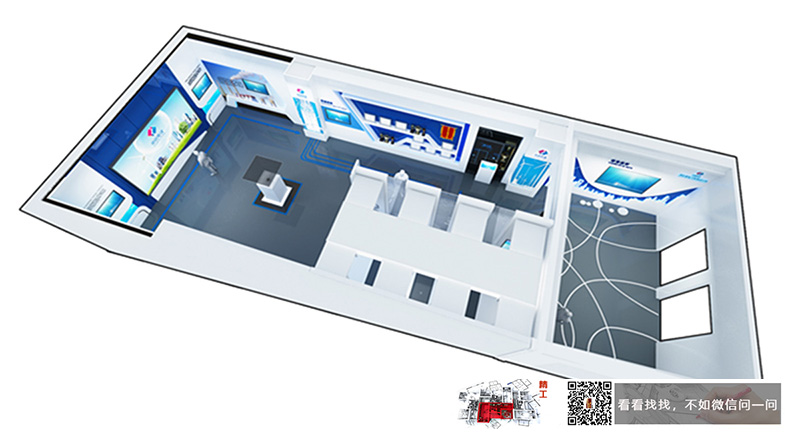 中國電建電力企業(yè)主題展廳裝修模型圖 中國電建電力企業(yè)主題展廳裝修模型圖